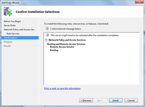 En la pantalla Confirm Installation Selections, click Install.