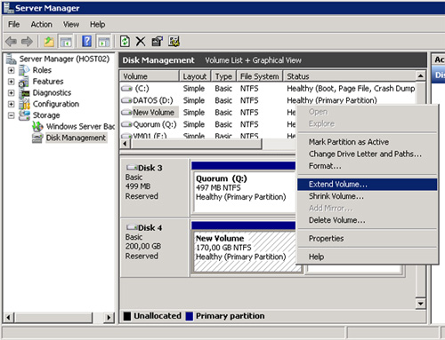 Hacer un Extend Volume desde la herramienta administrativa Disk Management