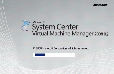 Virtual Machine Manager Administrator Console (VMM Console) Setup - Pantalla de Splash de la VMM Administrator Console